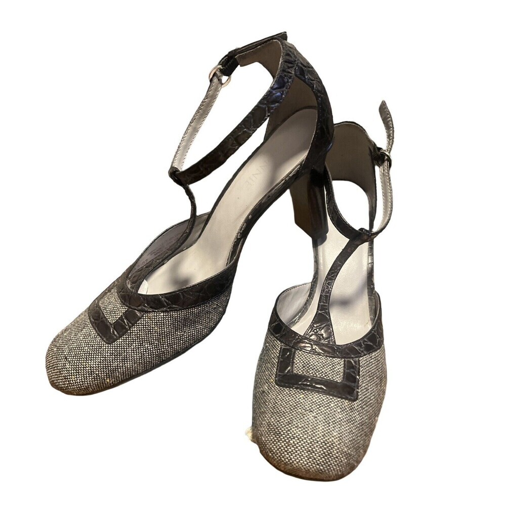 Connie Gray Vintage Looking Strappy Heels Women’s Size 7 1/2 - Picture 3 of 10